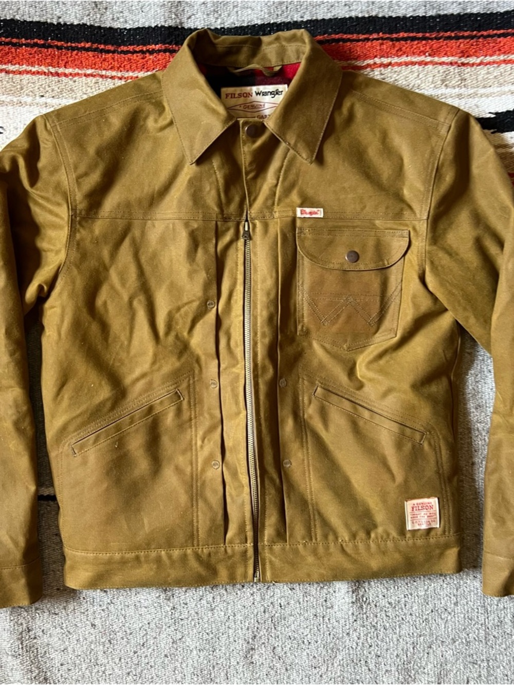 Filson X Wrangler Mackinaw Wool + Tin Cloth Jacket | Limited Edition NWT - Picture 9 of 15
